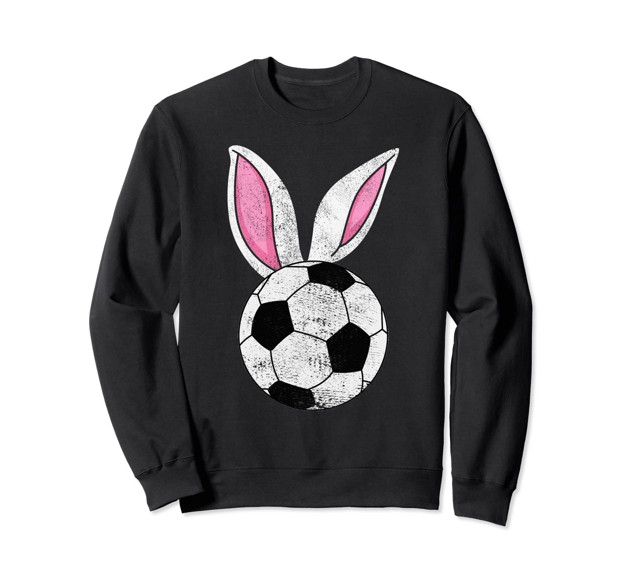 Bunny Ears Soccer Catcher Happy Sweatshirt - Aesthetic Graphic Unisex