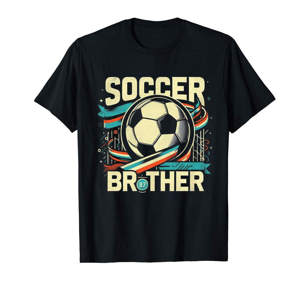 Soccer Brother Family Matching Team T-Shirt - Casual Everyday Wear Unisex