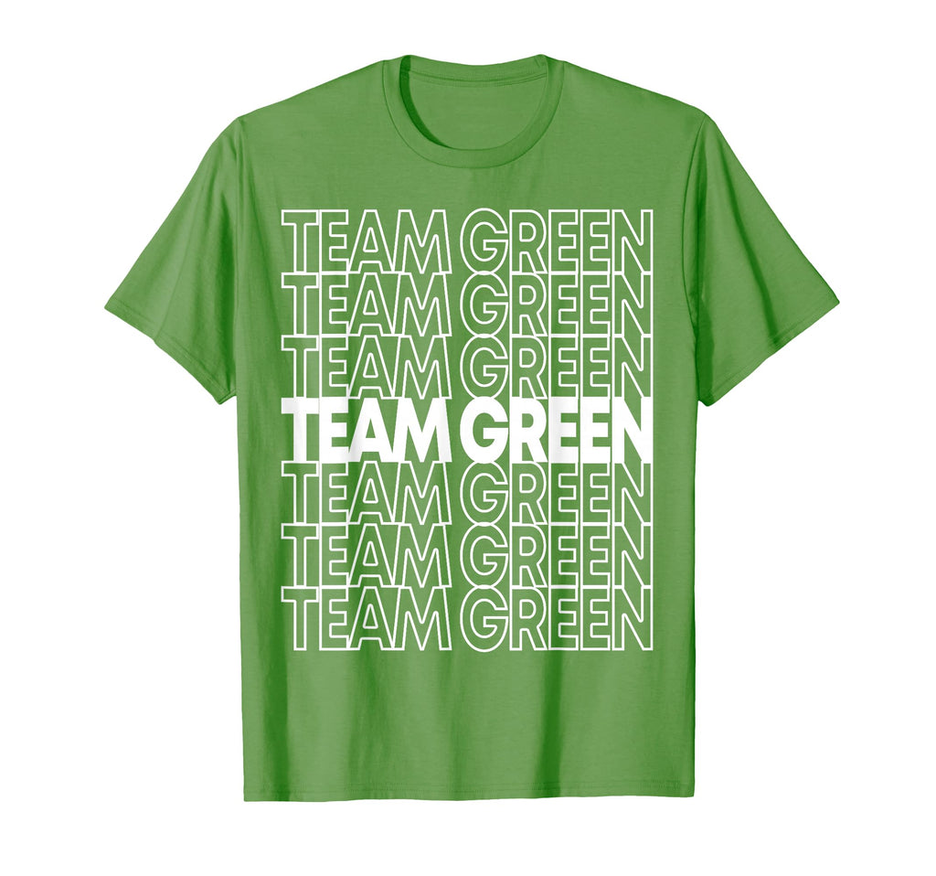 Team Green School Spirit T-Shirt - Custom Art Print for Adults