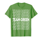 Team Green School Spirit T-Shirt - Custom Art Print for Adults