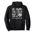 I Own His Heart Soccer Girlfriend Soccer Hoodie - Trendy Graphic Unisex
