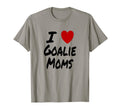 I Heart Love Goalie Moms Hockey T-Shirt - Streetwear Style Men Women