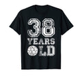 38 Years Old Soccer Sports Birthday T-Shirt - Graphic Print for Adults