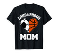 Loud Proud Mom Soccer Basketball Heart T-Shirt - Unique Graphic Unisex