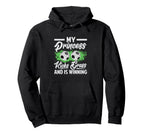 My Princess Kicks Grass And Is Winning Hoodie - Custom Art Print Unisex