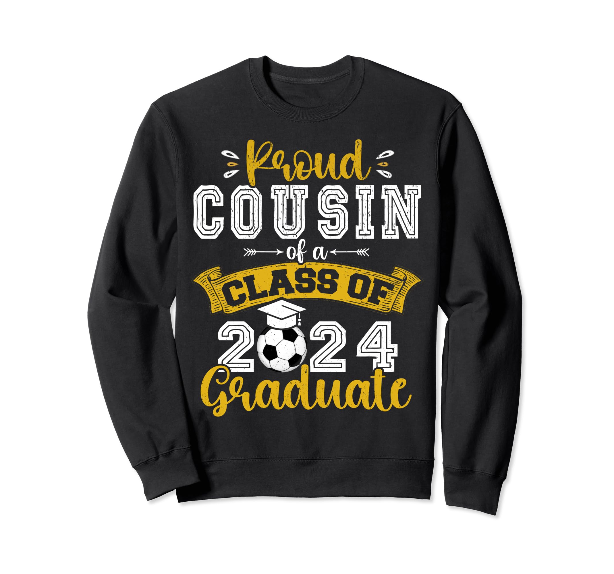 Proud Cousin Class 2024 Graduate Sweatshirt - Unique Graphic for Adults