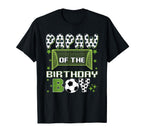 Papaw Birthday Soccer Group Family T-Shirt - Aesthetic Graphic Men Women