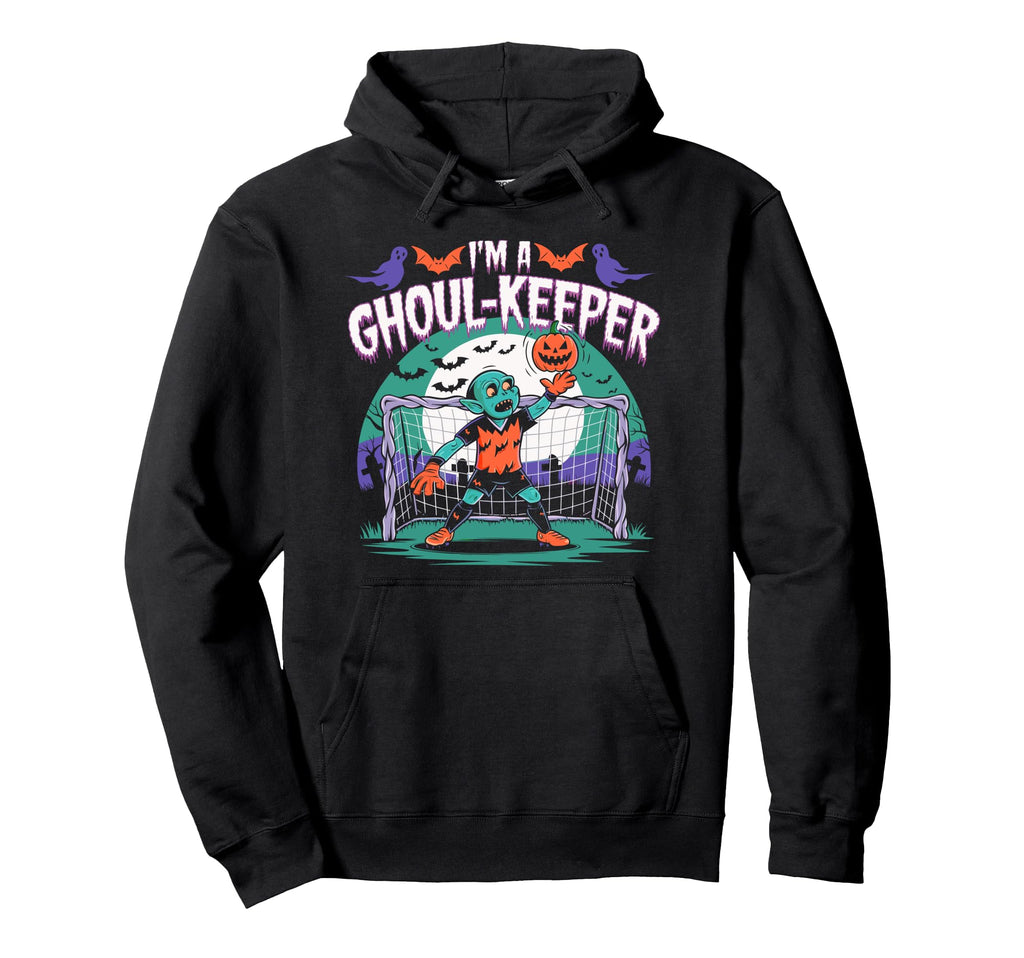 Ghoul Keeper Soccer Halloween Spooky Hoodie - Streetwear Style for Adults