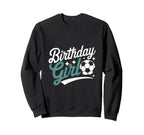 Birthday Soccer Hearts Fun Celebration Sweatshirt - Graphic Print Men Women