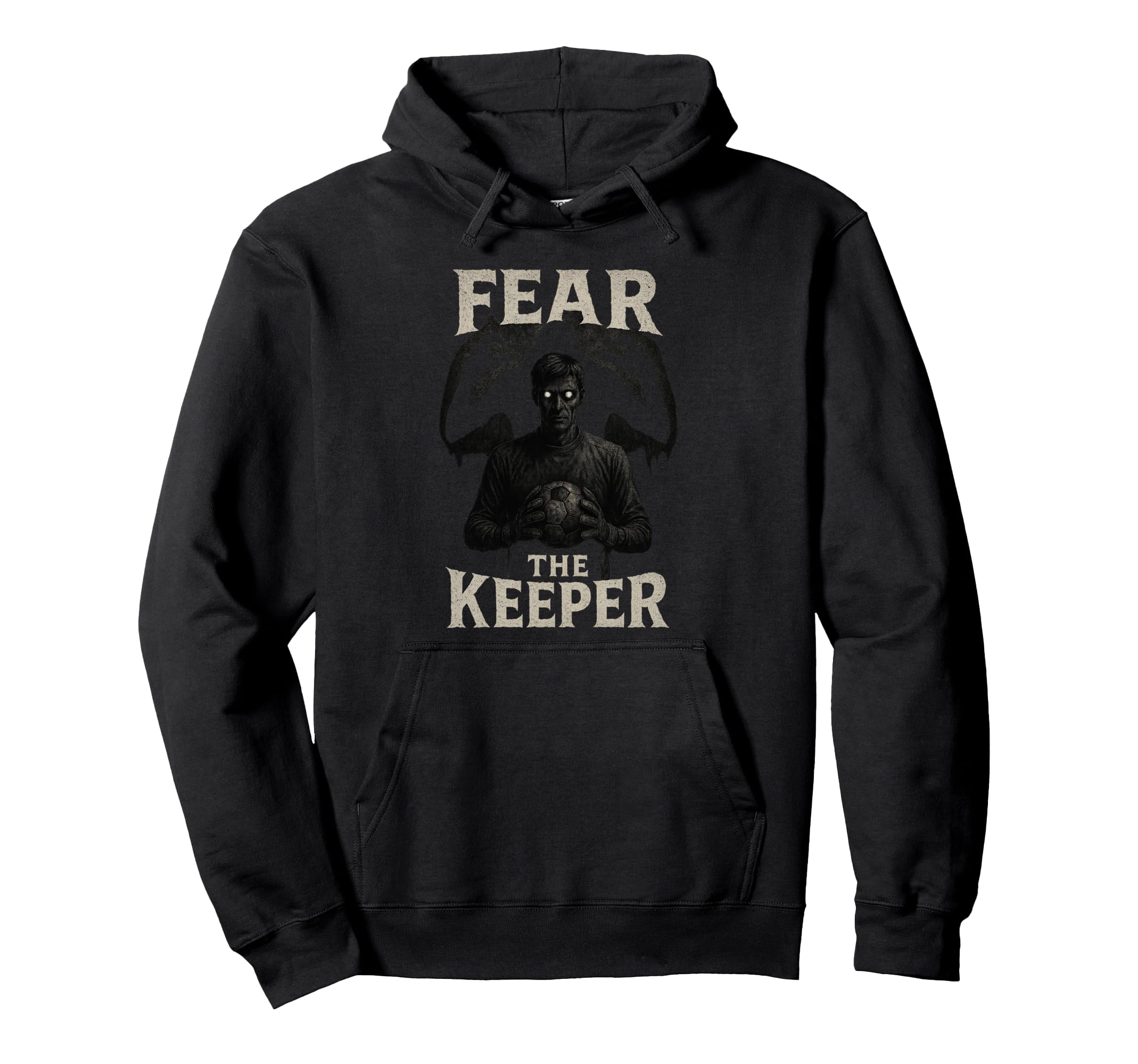 Scary Soccer Goalkeeper Horror Fear Hoodie - Graphic Print Men Women