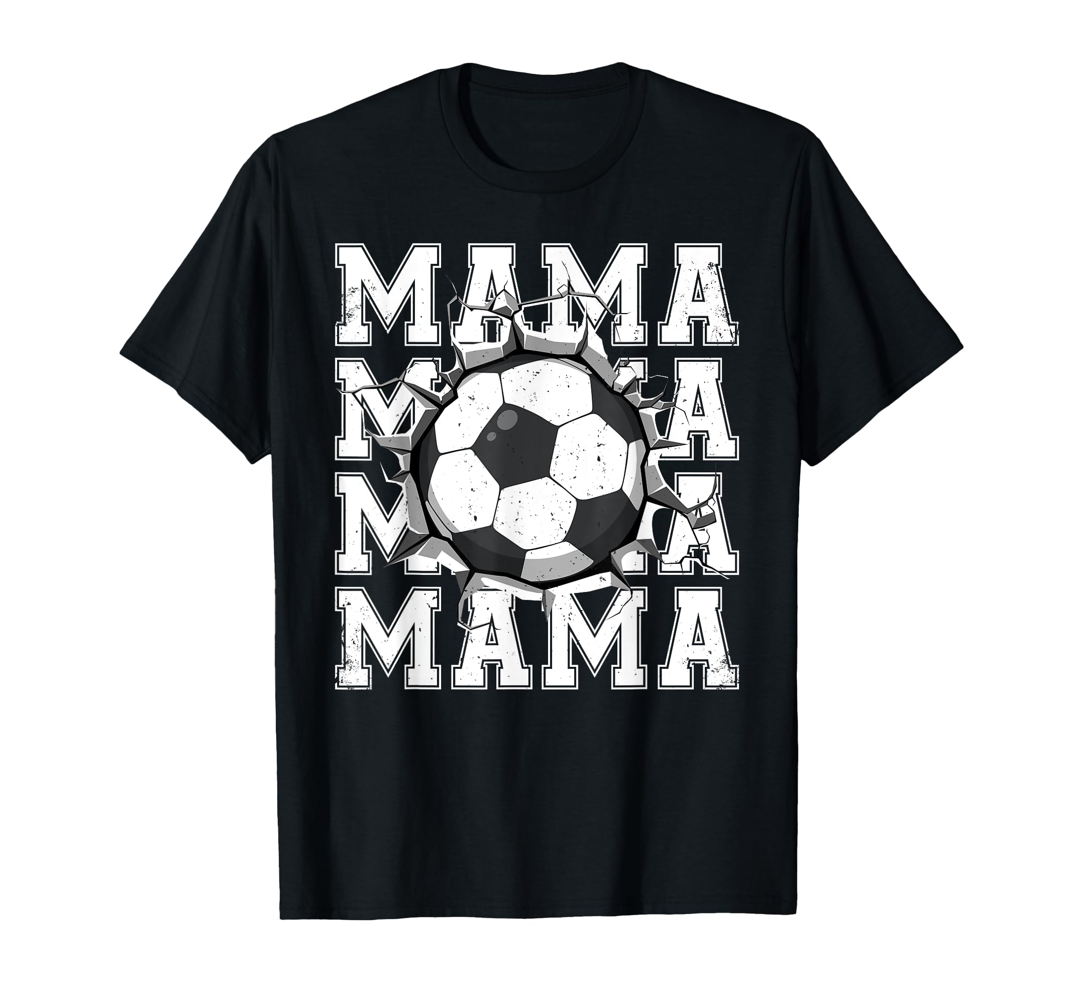 Soccer Mama Cracked Wall Family T-Shirt - Trendy Graphic for Adults