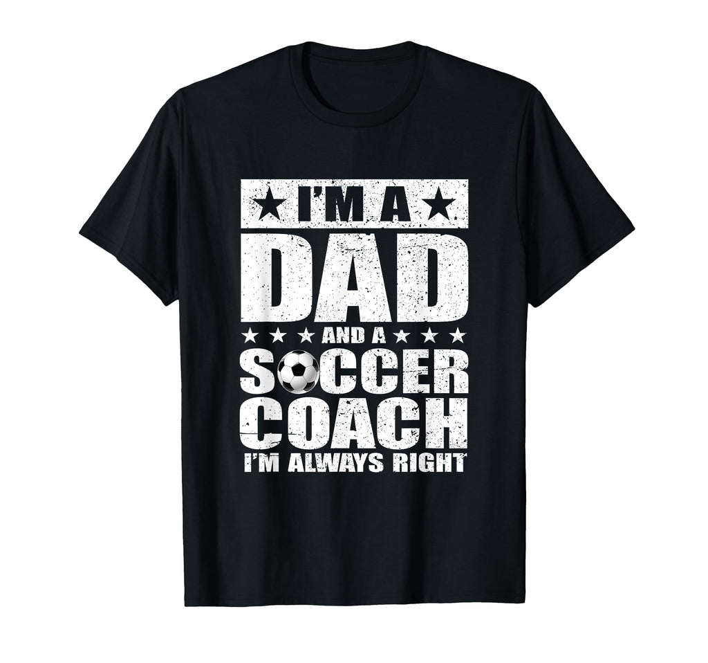 Dad Soccer Coach Fathers Day Shirts Gift T-Shirt - Streetwear Style Unisex