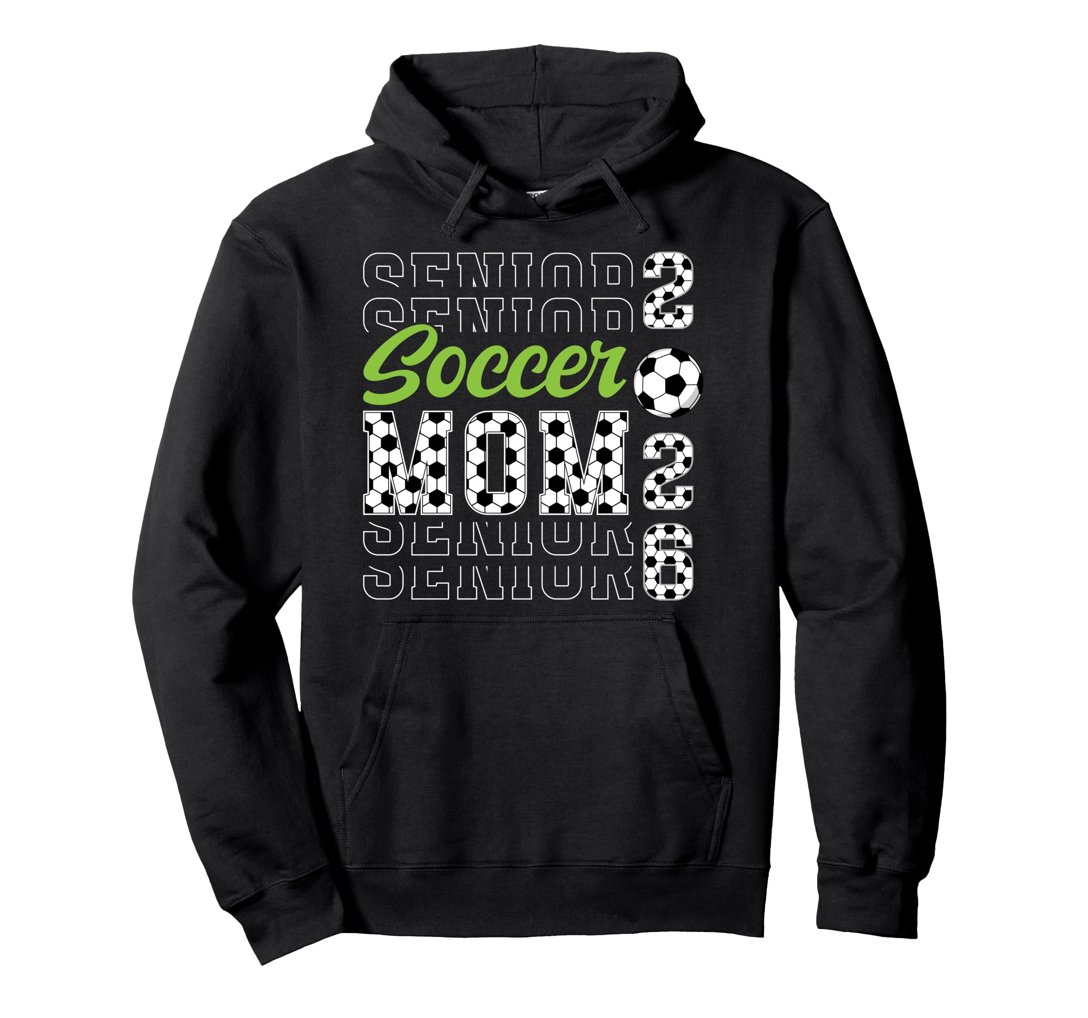 Soccer Senior Mom 2026 Soccer Player Hoodie - Custom Art Print Men Women