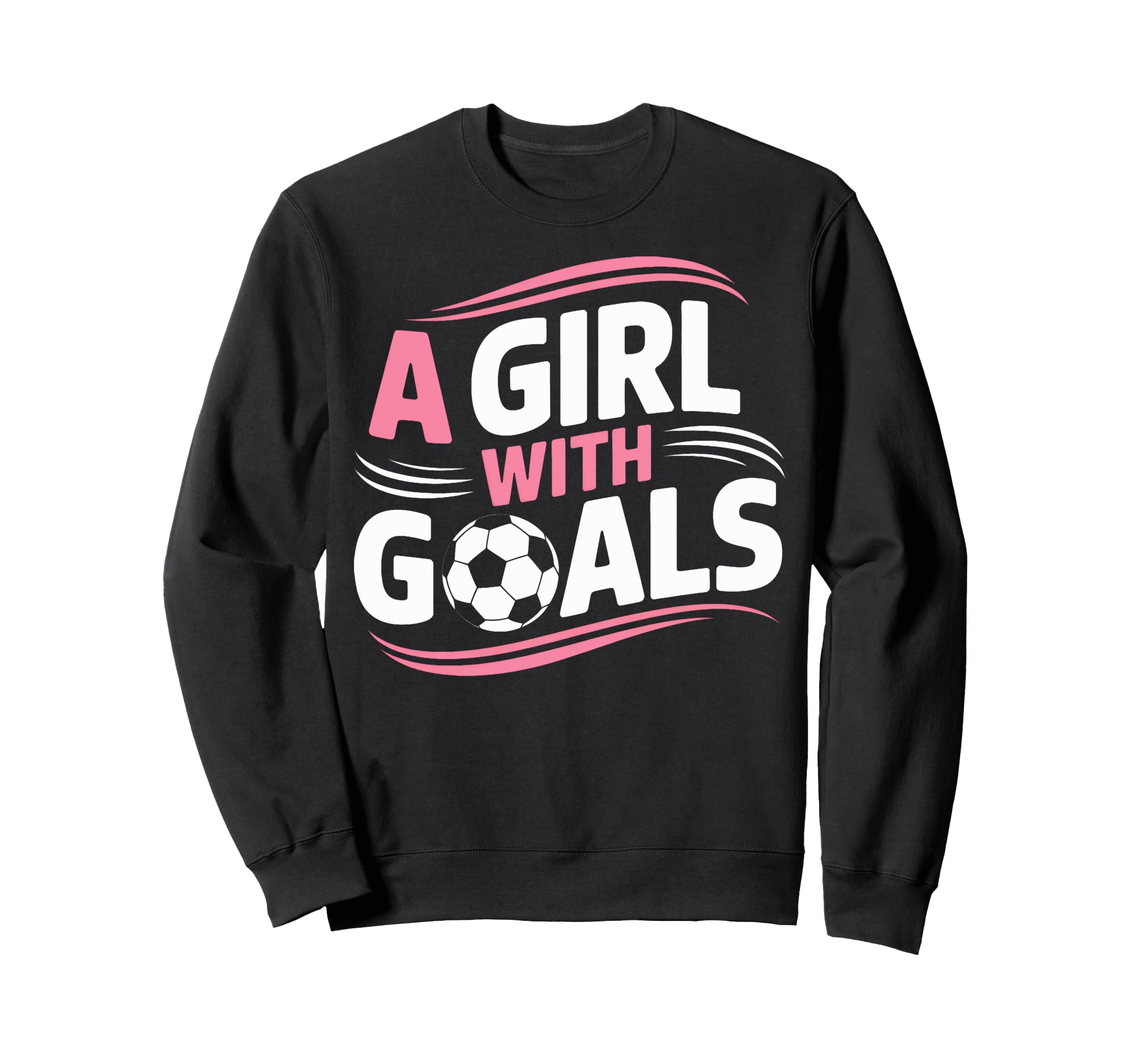 Goals Soccer Players Inspire Empowerment Sweatshirt - Trendy Graphic Unisex