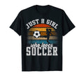 Just Who Loves Soccer Womens Soccer T-Shirt - Trendy Graphic for Adults