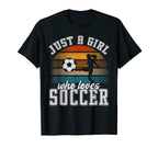 Just Who Loves Soccer Womens Soccer T-Shirt - Trendy Graphic for Adults