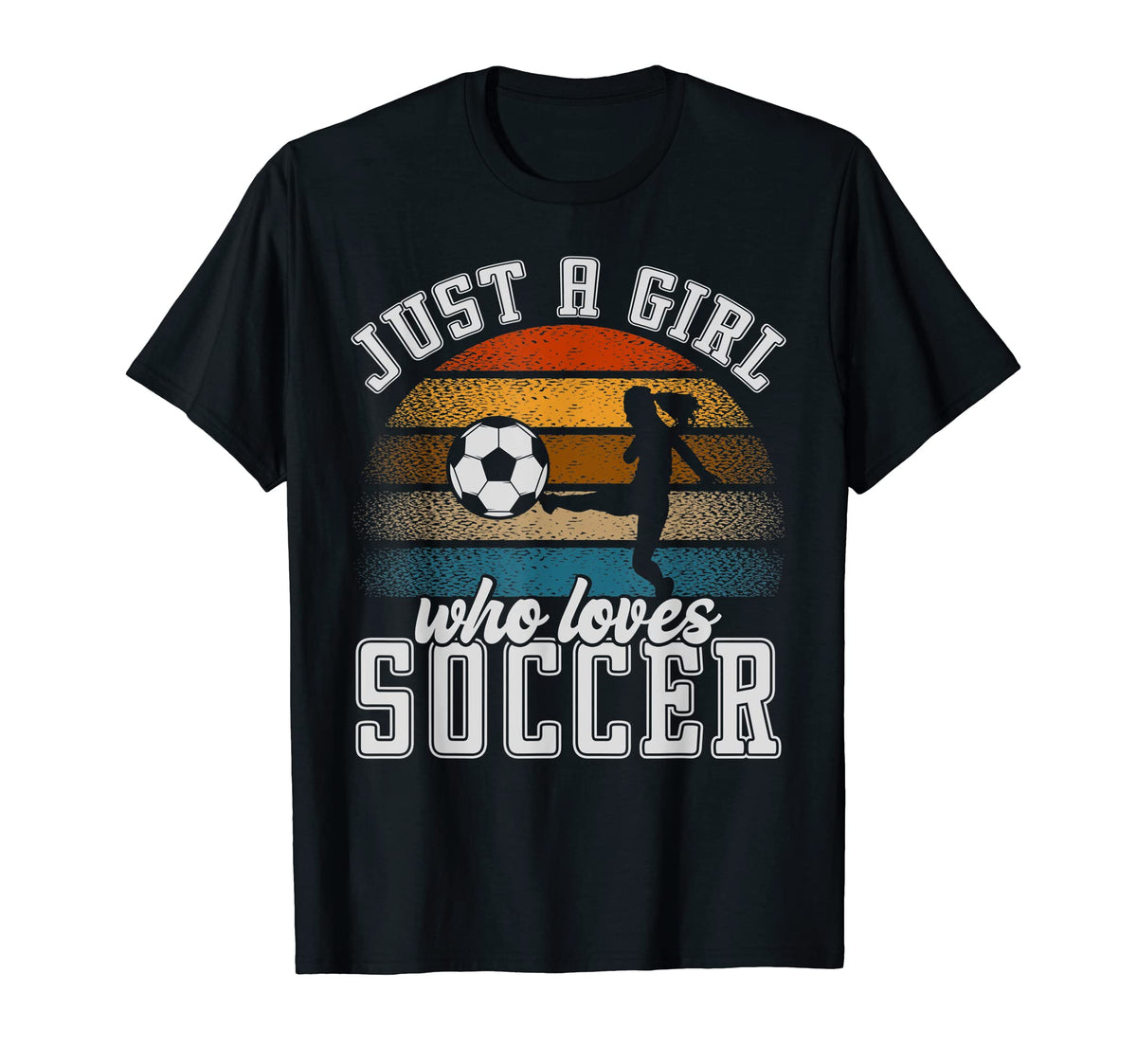 Just Who Loves Soccer Womens Soccer T-Shirt - Trendy Graphic for Adults