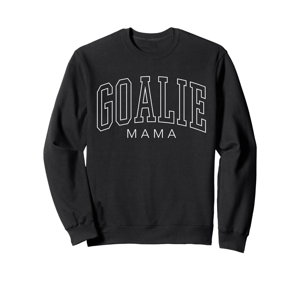 Goalie Mama Soccer Goalie Family Mom Sweatshirt - Minimalist Print Unisex