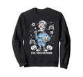 Soccer Mom Skeletton Halloween Soccer Sweatshirt - Graphic Print Unisex