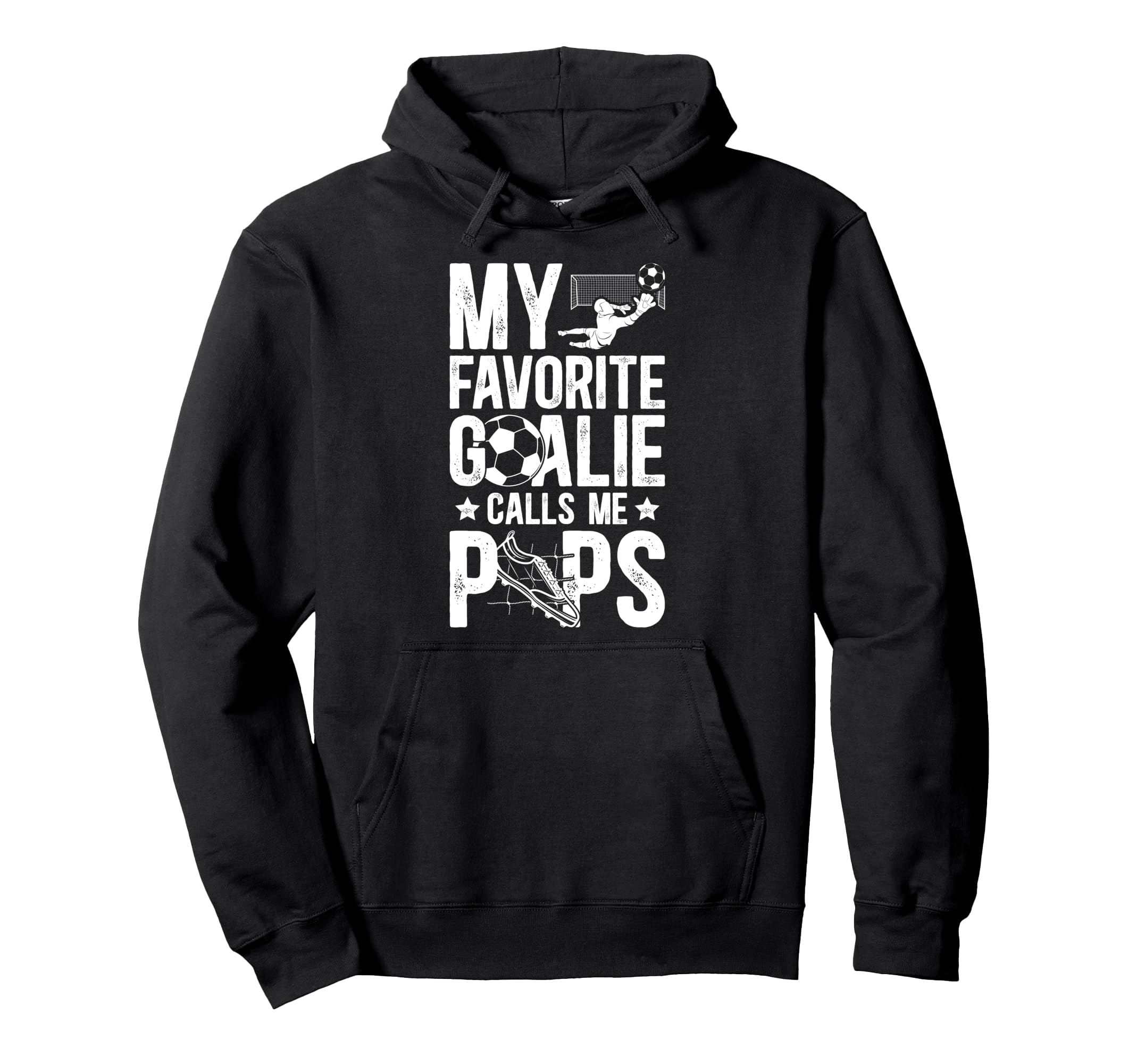 My Favorite Soccer Goalie Pops Soccer Hoodie - Trendy Graphic Men Women