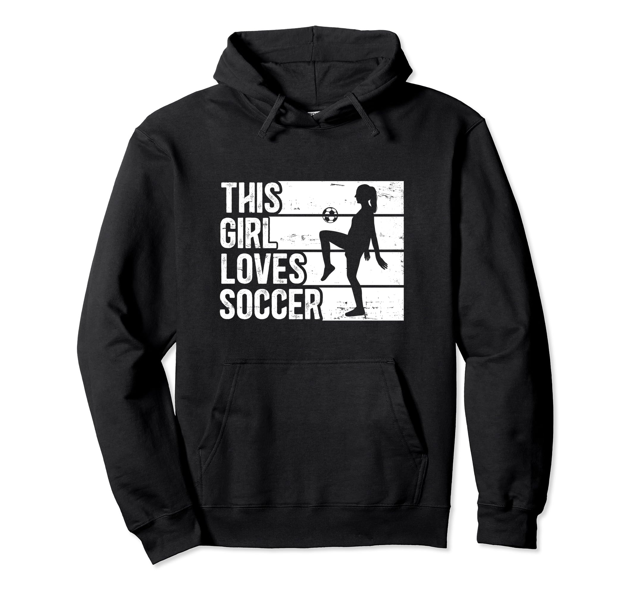 Funny Sport This Loves Soccer Hoodie - Graphic Print Men Women