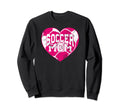 Soccer Mom Heart Teens Sweatshirt - Minimalist Print Unisex