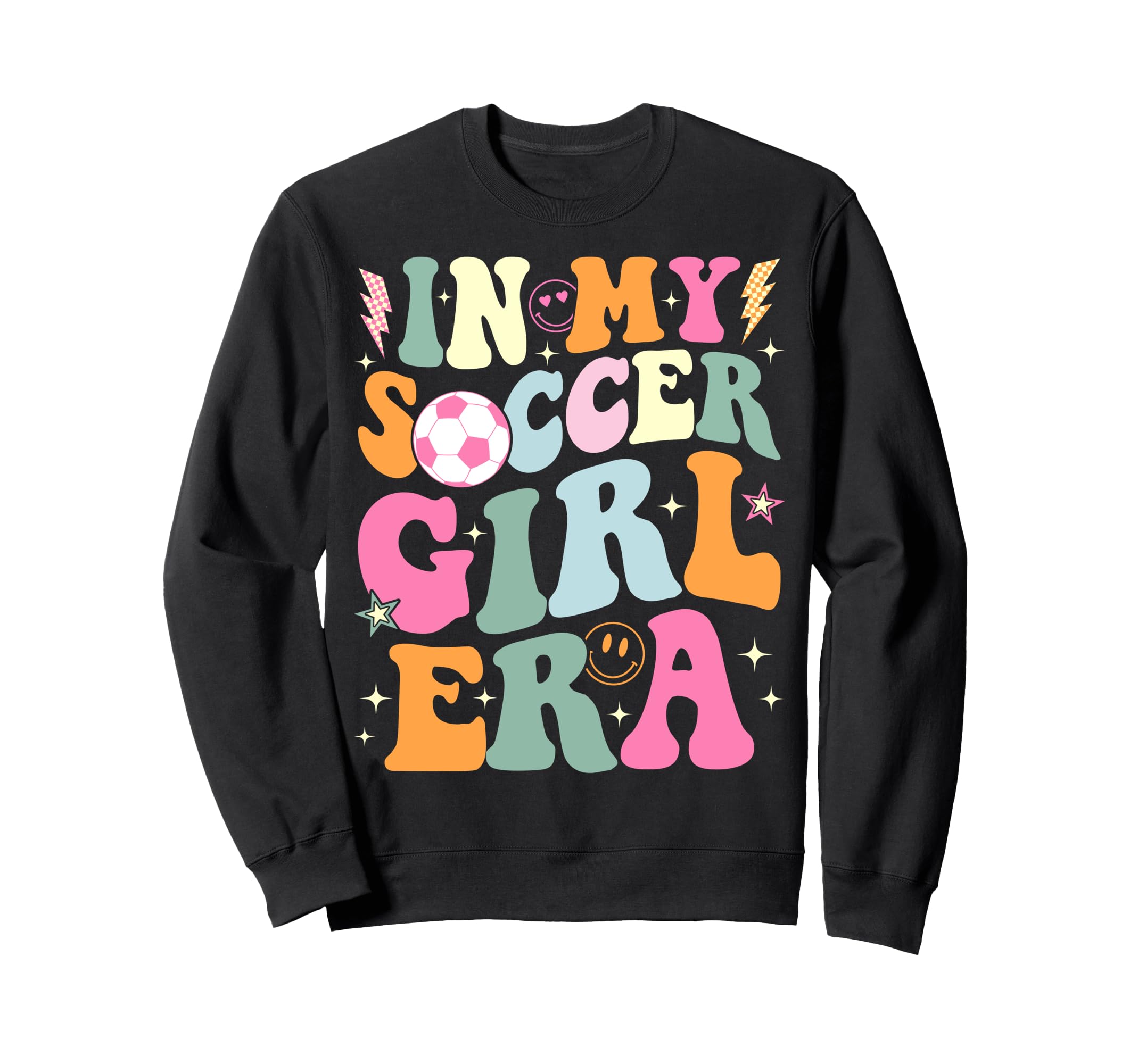 My Soccer Era Groovy Soccer Sweatshirt - Trendy Graphic for Adults