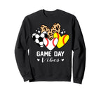 Game Day Vibes Funny Baseball Sweatshirt - Casual Everyday Wear for Adults