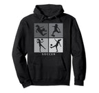 Soccer Silhouette Soccer Soccer Mom Hoodie - Custom Art Print for Adults