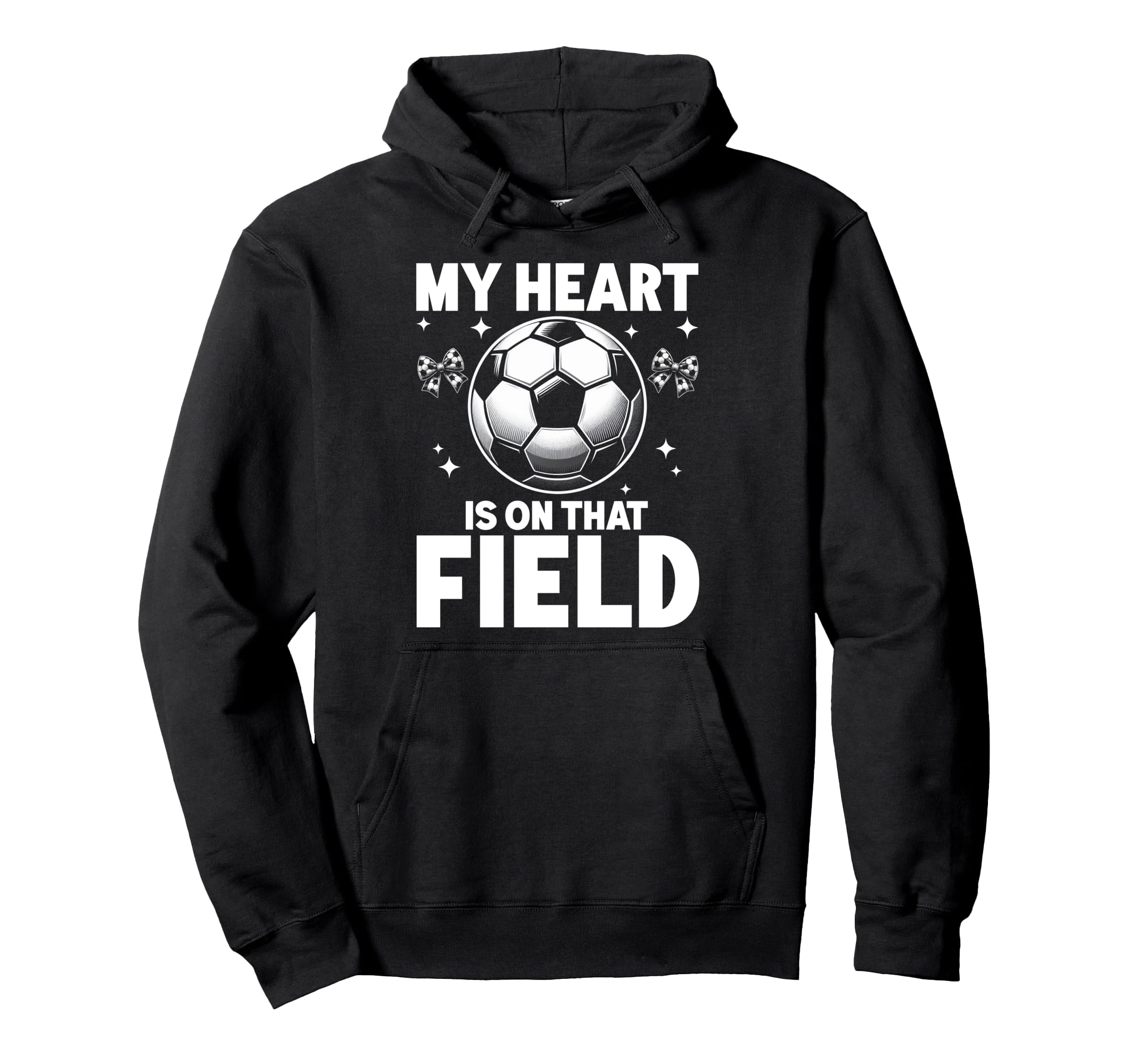 My Heart Is That Field Soccer Season Hoodie - Custom Art Print for Adults