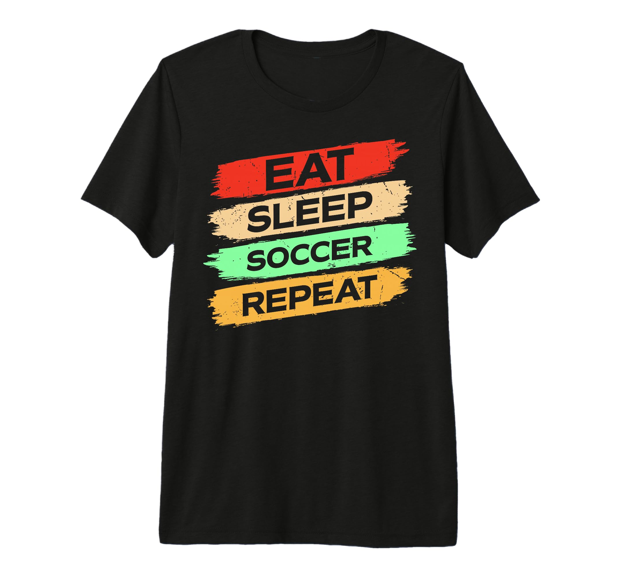 Eat Sleep Soccer Repeat Enthusiast T-Shirt - Aesthetic Graphic Men Women
