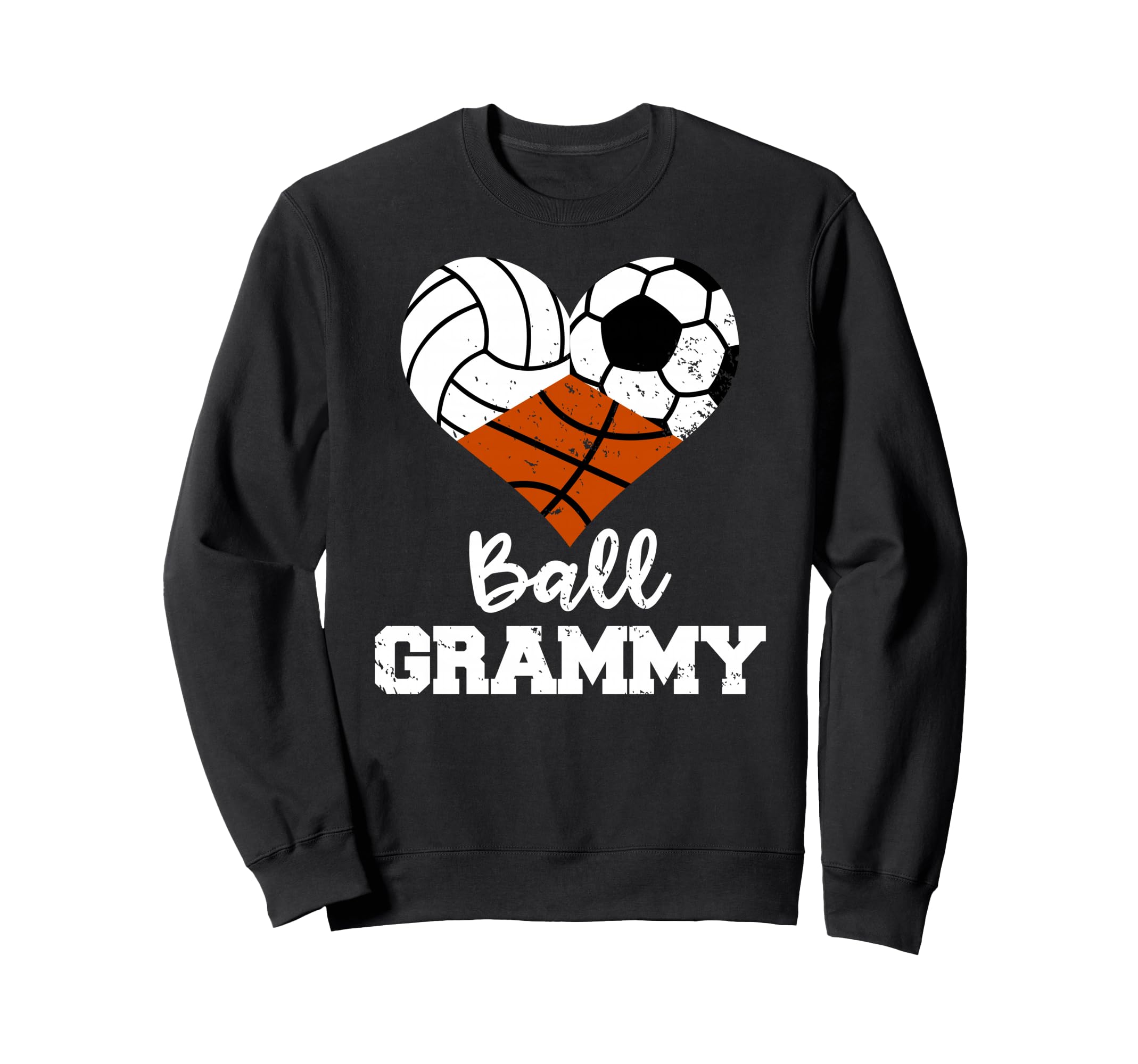 Ball Grammy Heart Funny Volleyball Sweatshirt - Custom Art Print Unisex