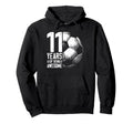11Th Birthday Soccer Player Football 11 Hoodie - Unique Graphic for Adults