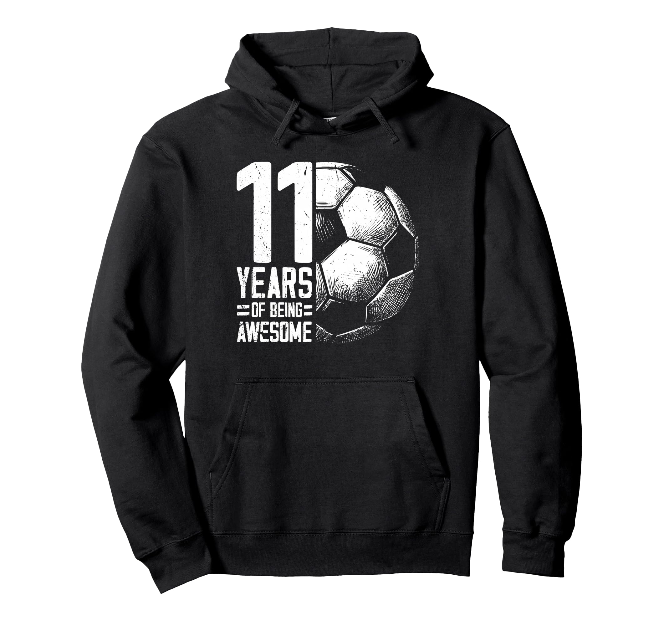 11Th Birthday Soccer Player Football 11 Hoodie - Unique Graphic for Adults