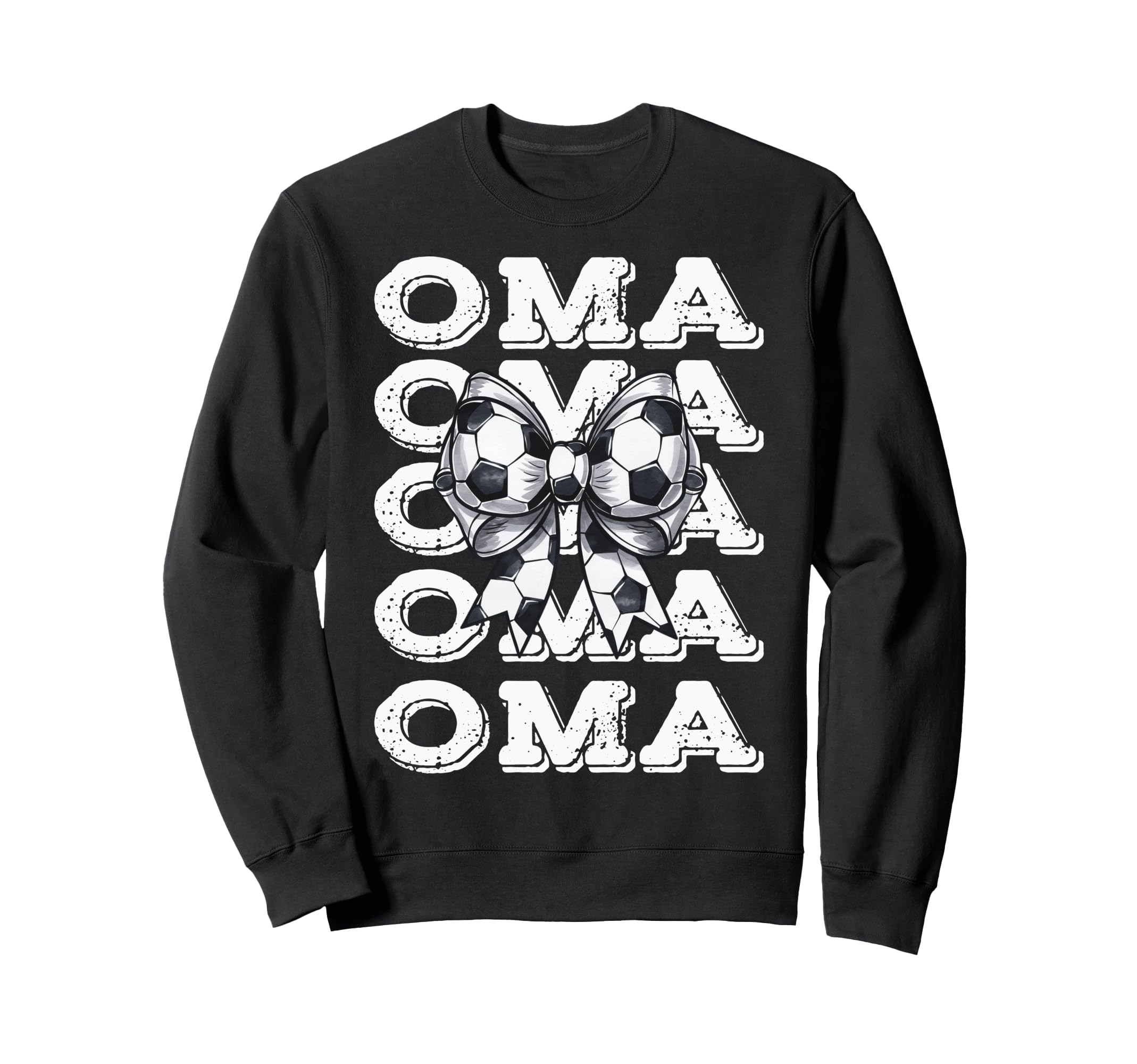 Coquette Soccer Oma Matching Family Bow Sweatshirt - Trendy Graphic Unisex
