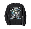 Soccer Player Team Cleats Goalie Sweatshirt - Minimalist Print for Adults