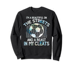 Soccer Player Team Cleats Goalie Sweatshirt - Minimalist Print for Adults