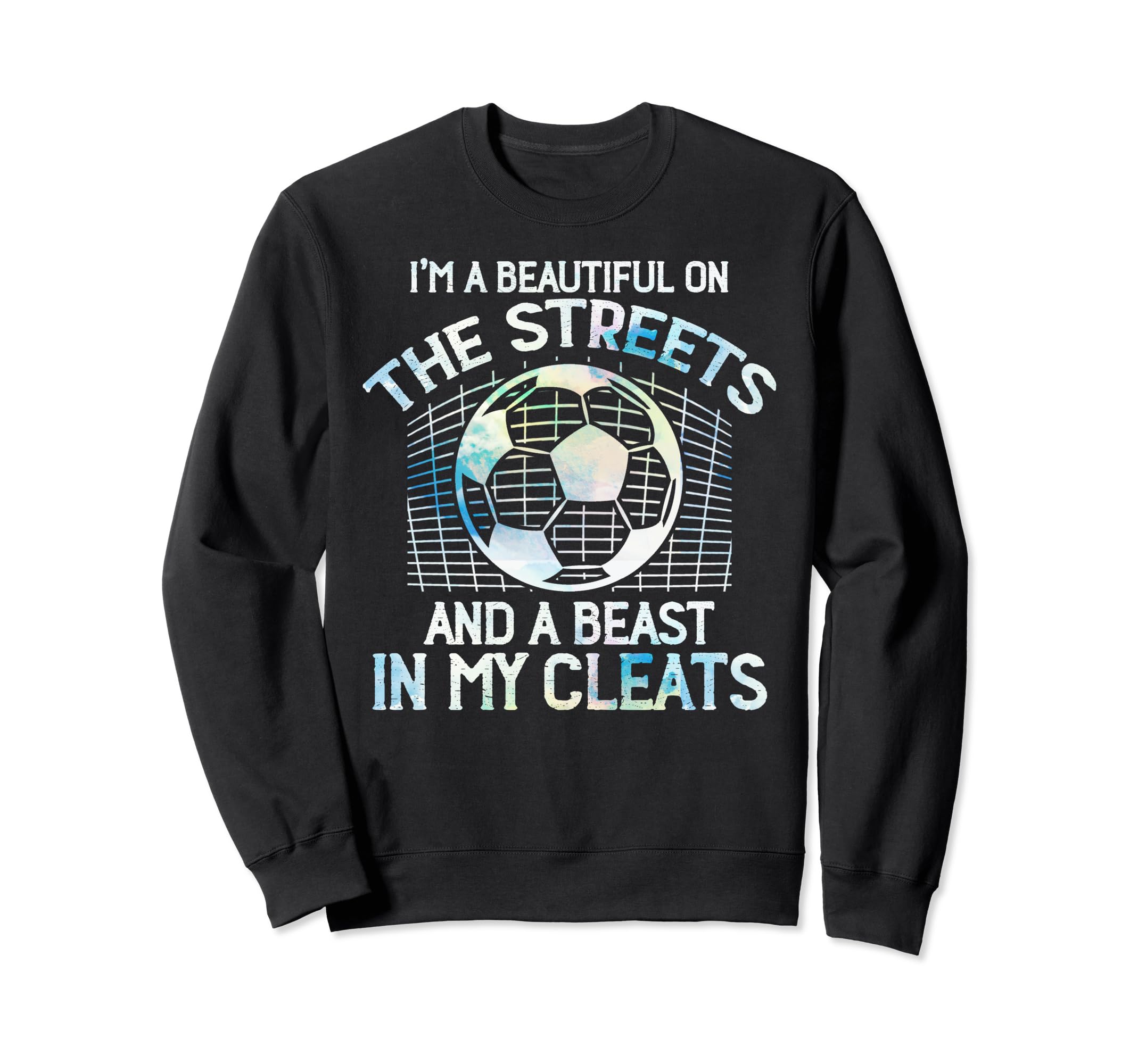 Soccer Player Team Cleats Goalie Sweatshirt - Minimalist Print for Adults