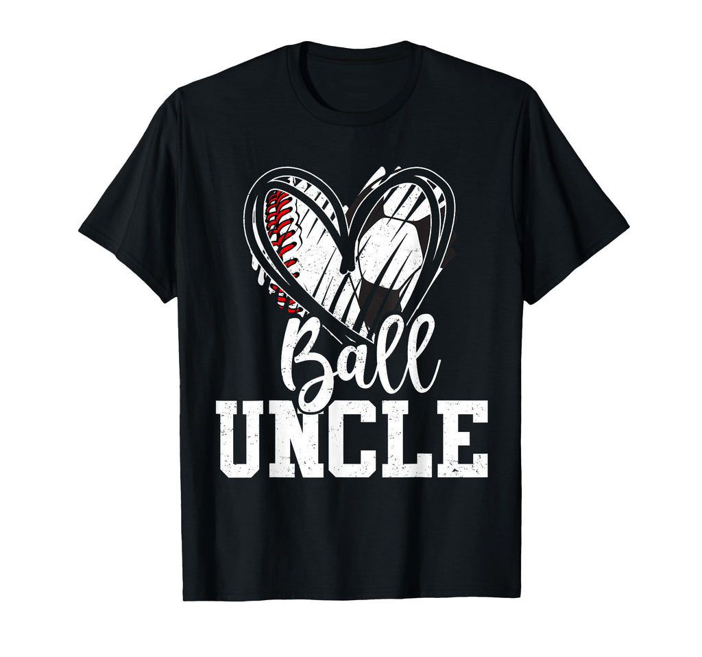 Ball Uncle Heart Baseball Soccer Ball Hoodie - Custom Art Print Men Women