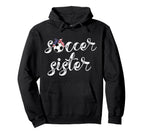 Womens Soccer Player Bandana Ball Hoodie - Custom Art Print for Adults