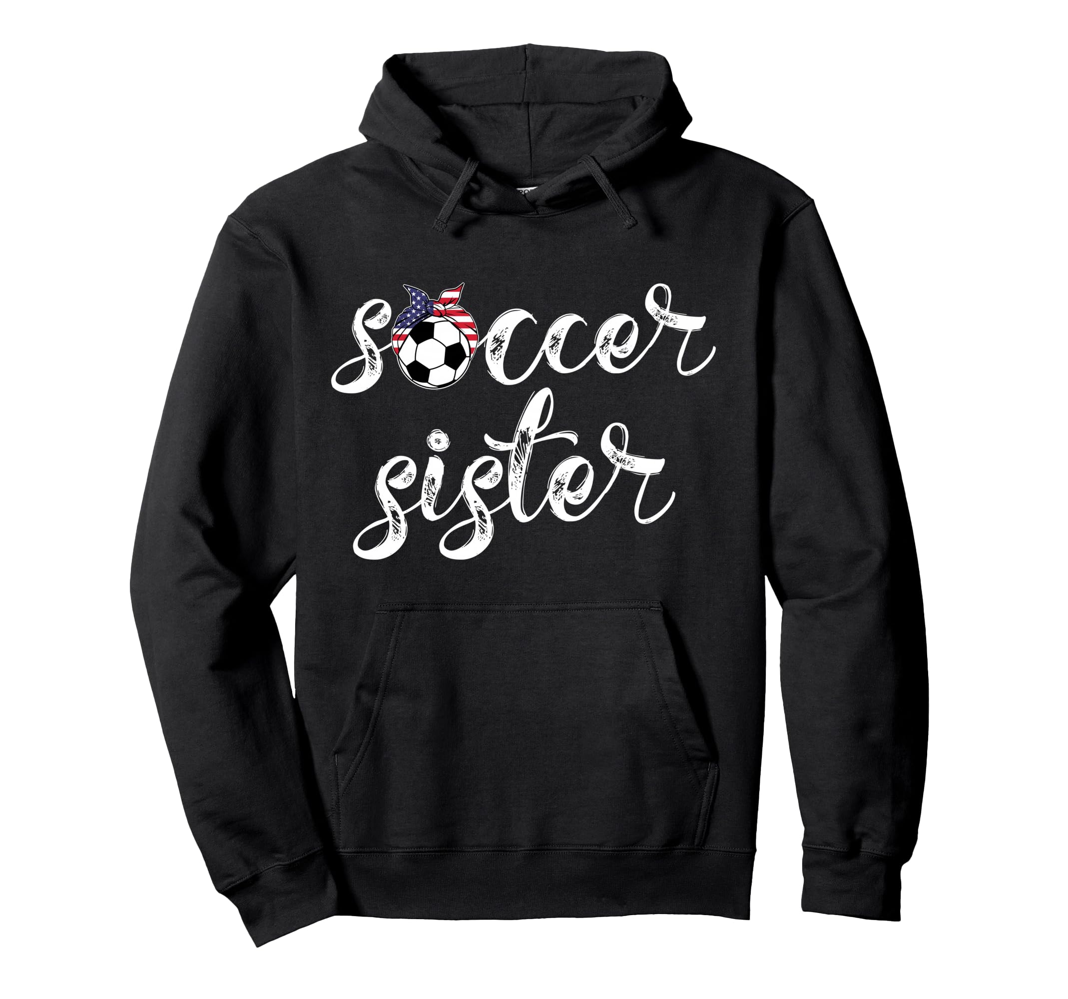 Womens Soccer Player Bandana Ball Hoodie - Custom Art Print for Adults