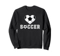 Heart Soccer Passionate Fan Sweatshirt - Casual Everyday Wear for Adults