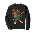 Cameroon African Dabbing Soccer Black Sweatshirt - Graphic Print Unisex