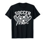 Heart Soccer Mama Checkered Soccer Mom T-Shirt - Trendy Graphic Men Women