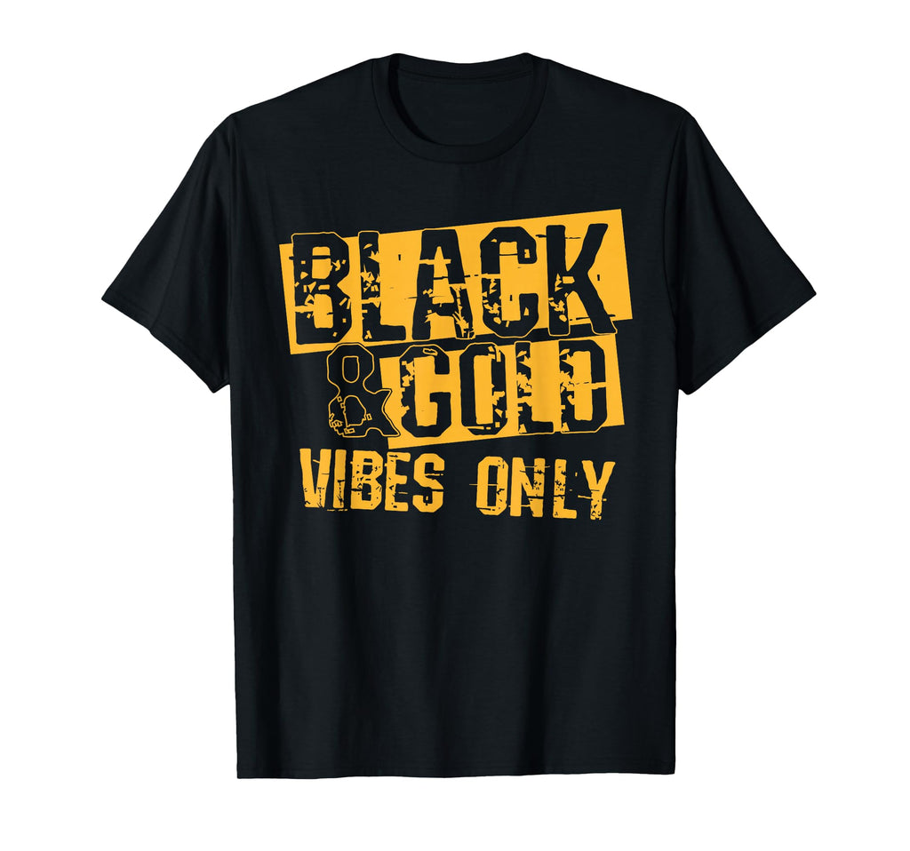 Black Gold Game Day Group High School T-Shirt - Minimalist Print Unisex