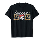 Leopard Soccer Mom Life Game Day T-Shirt - Minimalist Print for Adults