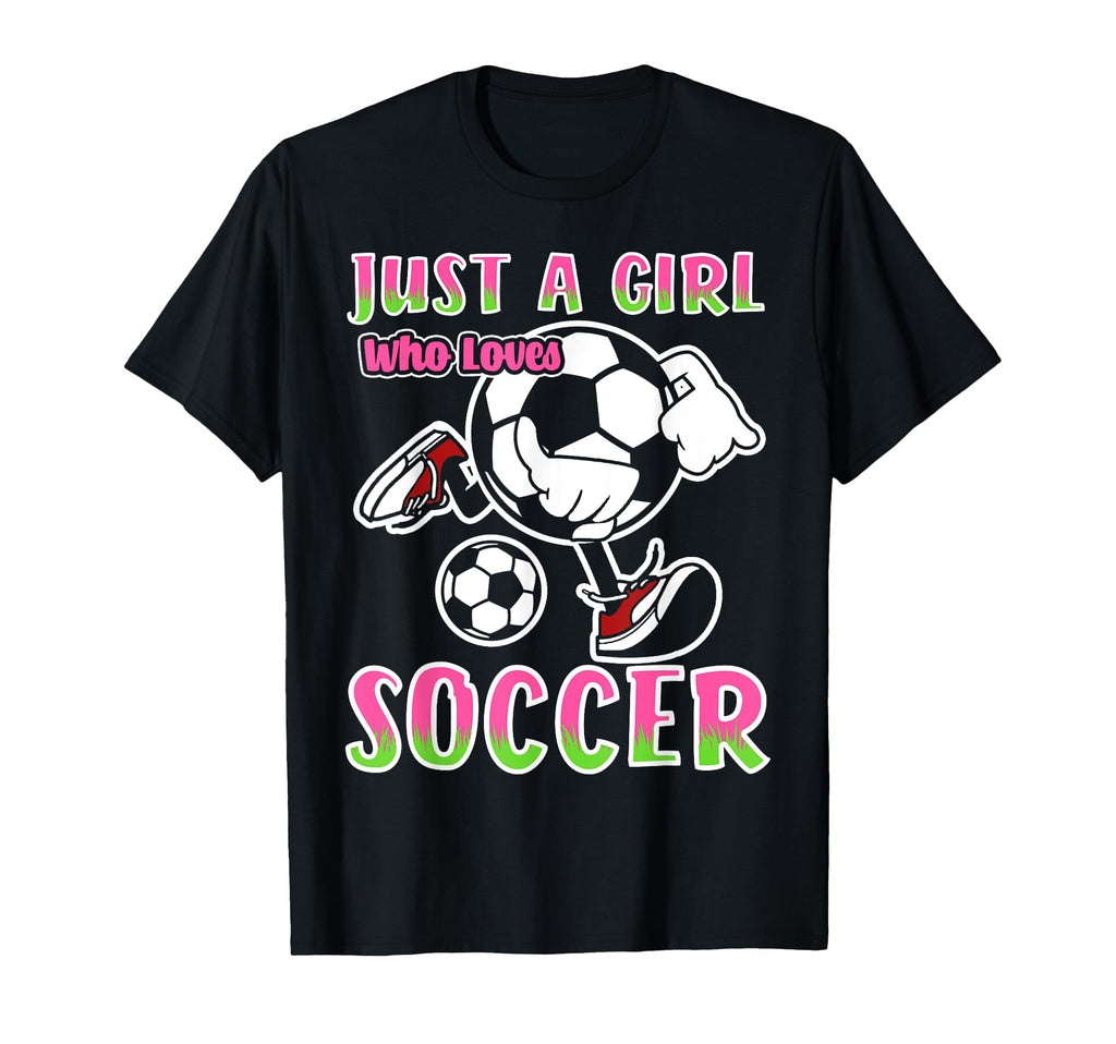 Just Who Loves Soccer Soccer Player T-Shirt - Graphic Print Men Women