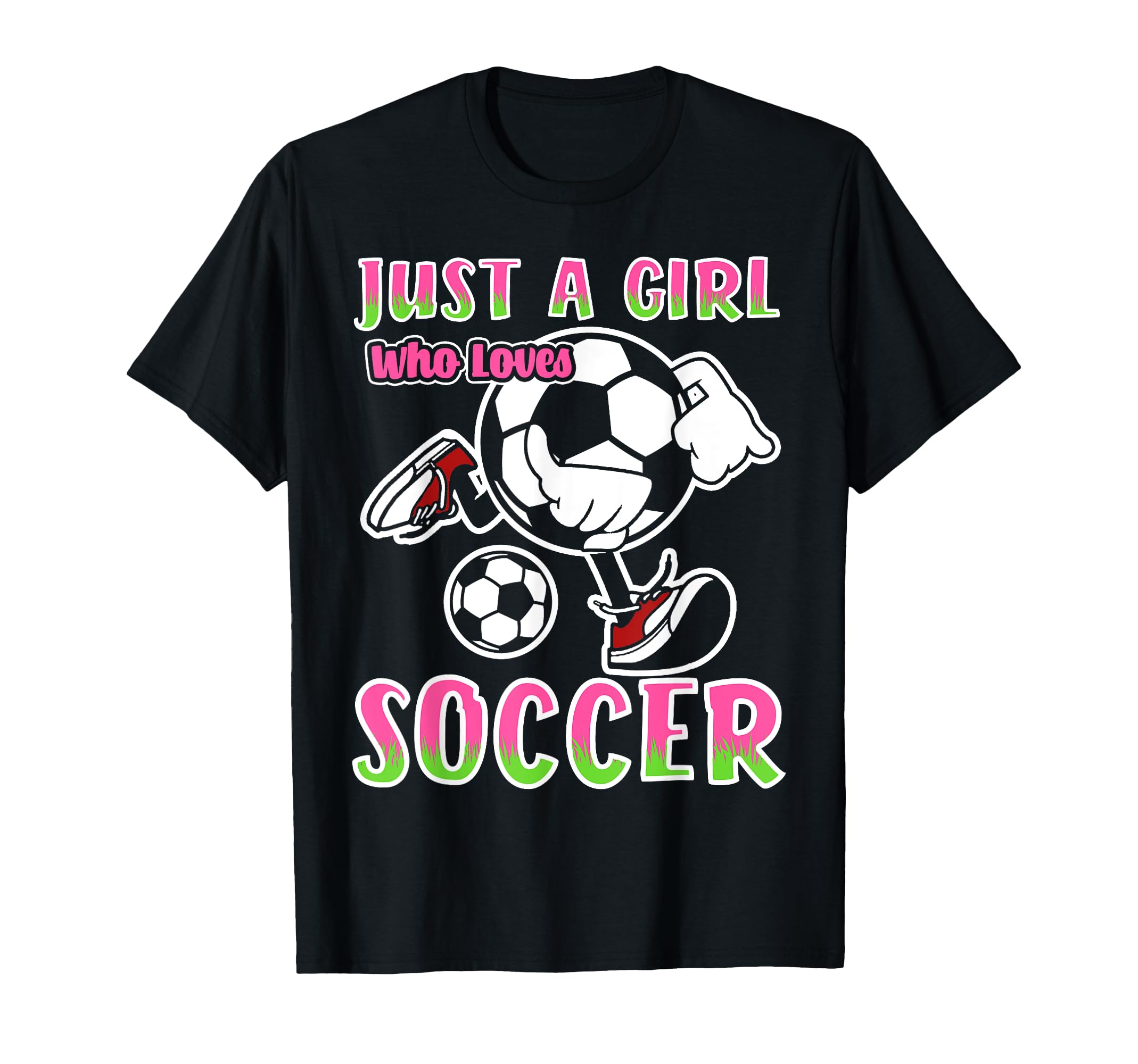 Just Who Loves Soccer Soccer Player T-Shirt - Graphic Print Men Women