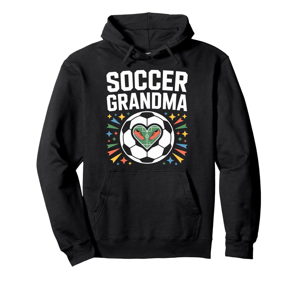 Soccer Grandma Heart Field Cleats Hoodie - Minimalist Print Men Women