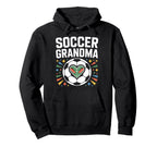 Soccer Grandma Heart Field Cleats Hoodie - Minimalist Print Men Women